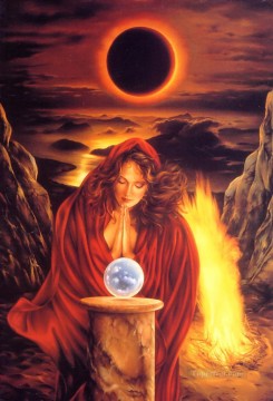 Fantasía popular Painting - JPA La fantasía del eclipse solar